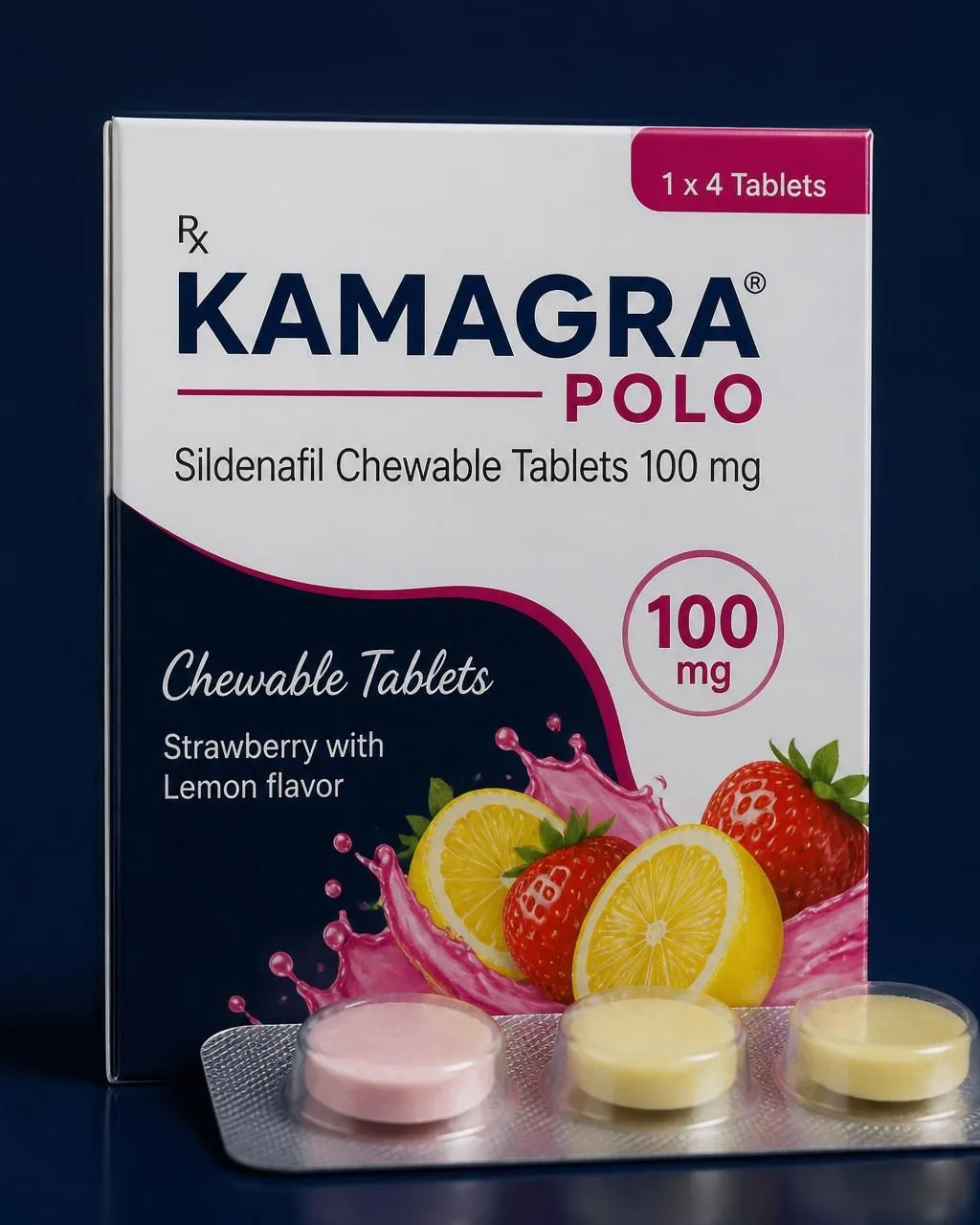 Kamagra POLO sadni bonboni — 100 mg Kamagra izdelki